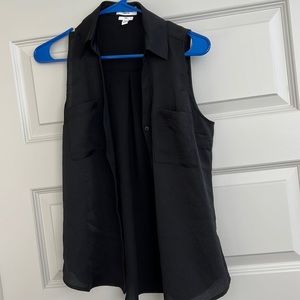 Express small petite black blouse tank